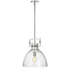 Luminaire suspendu Liberty de Dainolite avec fini chromé poli et 1 ampoule