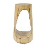 Table d'appoint style souche Brio 26,57 pouces MGO, table laterale interieure grain de bois unique, naturel