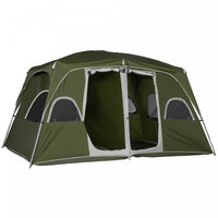 Outsunny Tente De Camping 4-8 Pers Avec 2 Pieces Et Fenetres Grillagees