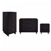 Ensemble de commode moderne Granville 3 pieces en noir