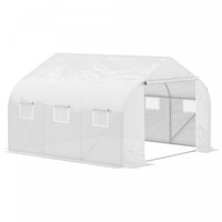 Outsunny 11.5'x9.8'x6.6'tunnel De Jardin Serre Jardin Plante Poussant Maison Chaude Exterieur Graine