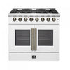 Cuisiniere a double combustible Galiano de 36 po, blanche, 5.36 pi³ - FFSGS6356-36WHT