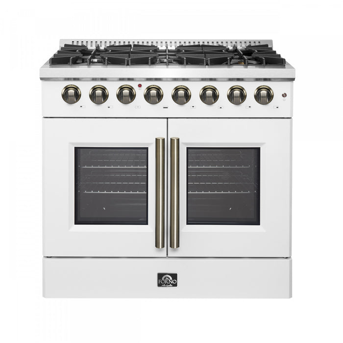 Cuisiniere a double combustible Galiano de 36 po, blanche, 5.36 pi³ - FFSGS6356-36WHT