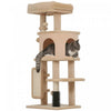 Arbre a Chats de 104 cm avec Poteaux a Griffer, Beige