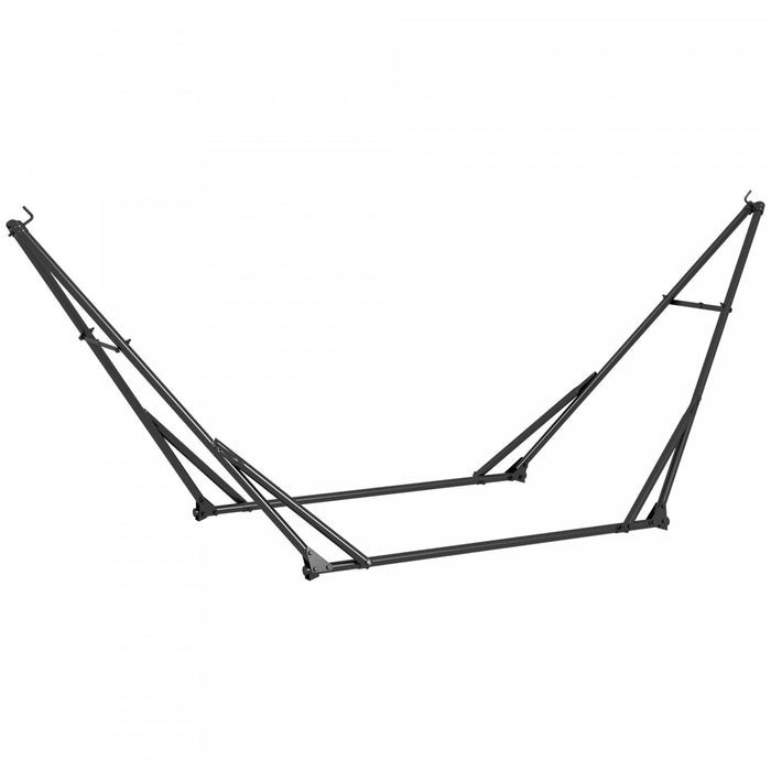 Outsunny Support de hamac pliable, 2-en-1, uniquement hamac, noir
