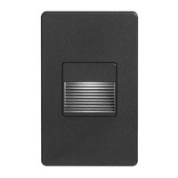 Lampe d’escalier et murale Bella de Dainolite avec fini noir et ampoule à DEL de 3,3 W