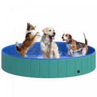 Pawhut Piscine De Bain Pour Chien En Pvc Pliable Portable Pour Enfants Pour Animaux De Compagnie, Ba