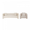 Ensemble de canape 2 pieces Sylvia Modern Glam en Poussiere d’Or