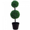 HOMCOM Arbre topiaire a 2 boules pour la maison, le bureau, le salon