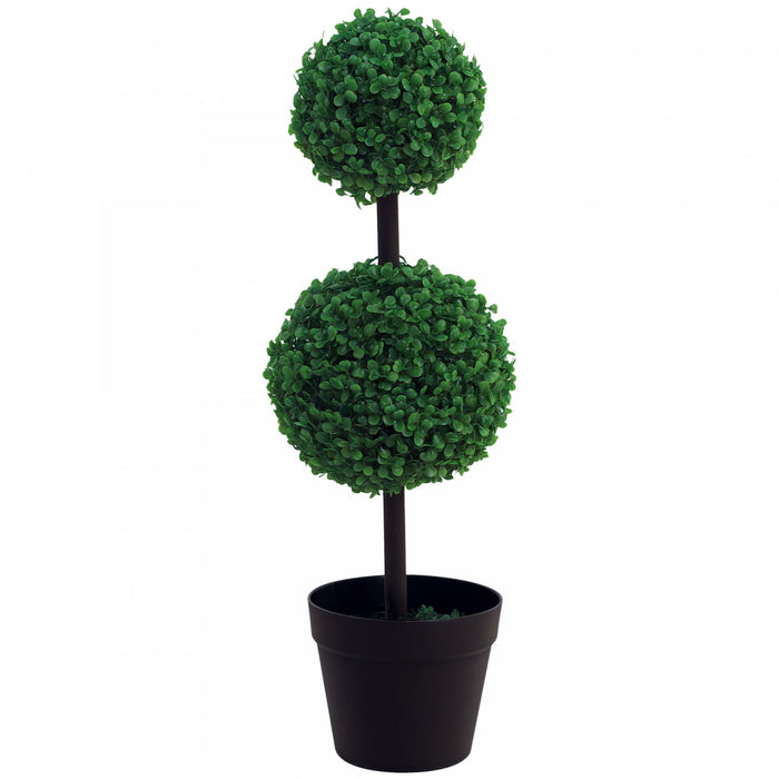 HOMCOM Arbre topiaire a 2 boules pour la maison, le bureau, le salon