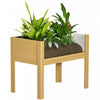 Outsunny Jardiniere surelevee d'exterieur en bois, 29,5\" x 18,1\" x 23,8\"