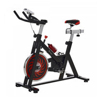 Soozier Indoor Stationary Exercise Bike Upright Fitness Bicycle Cycling Sport Pour Home Gym Avec 29l