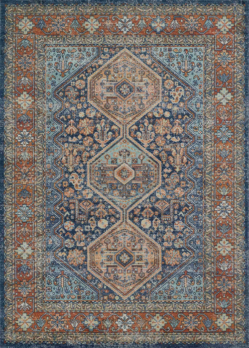 Tapis Traditionnel Alicia 9'3\" x 11'10\" en Bleu