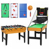 Soozier Table Multijeux 5-en-1, Table de Jeux 53\" pour Enfants et Adultes