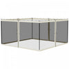 Outsunny 13' X 13' Filet De Remplacement Pour Gazebos Et Tentes Avec Fermetures Eclair, Creme