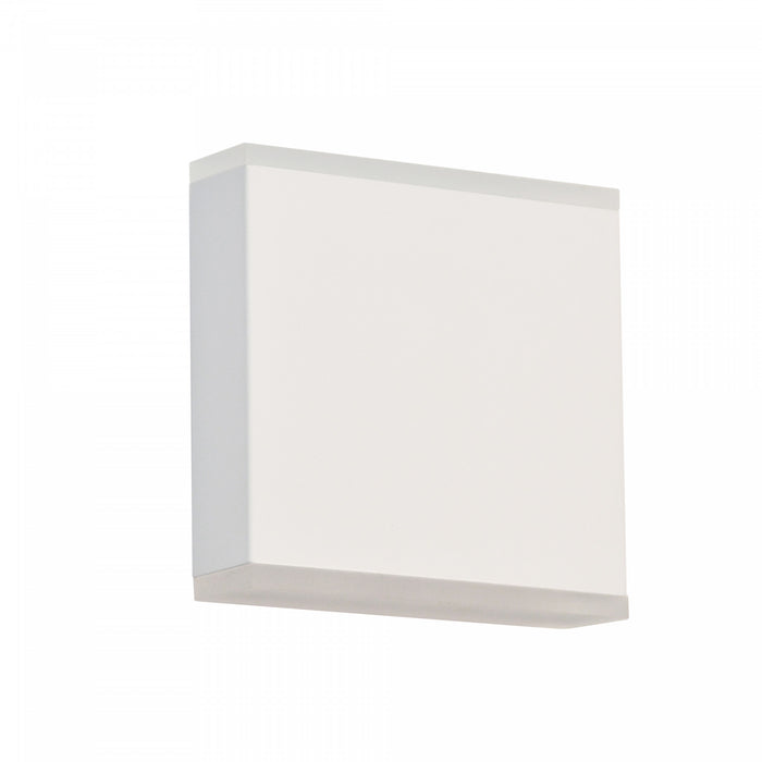 Applique murale Emery de Dainolite en acrylique givré qui diffuse la lumière, avec fini blanc mat et ampoule à DEL de 15 W