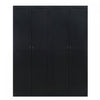 Armoire de rangement moderne Hopkins 30\" en noir (7 etageres) - Lot de 2