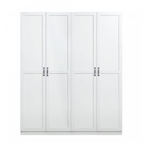  Armoire moderne Hopkins 2 pieces en blanc