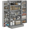 HOMCOM Armoire de rangement avec etageres a 5 niveaux, 12 etageres a epices
