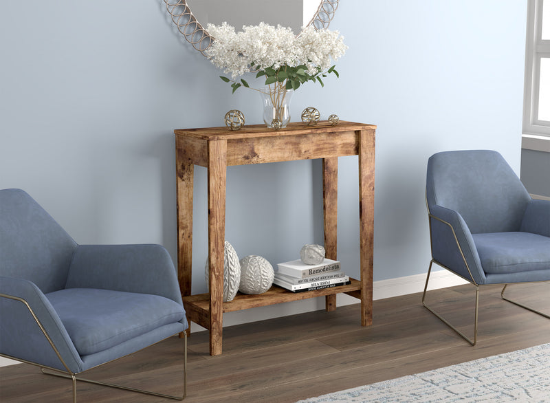 Console de 31 po avec 1 tablette - taupe foncé