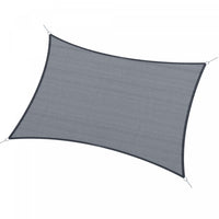 Voile Dombrage Rectangulaire 6l X 4l M Hdpe Gris