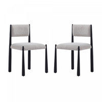  Chaise d’appoint en metal et boucle Lennor style milieu du siecle, couleur champagne – Lot de 2