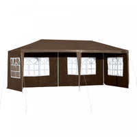 Outsunny 10' X 20' Gazebo Tente De Fete Avec 4 Parois Laterales De Fenetre Amovibles Pour Evenement