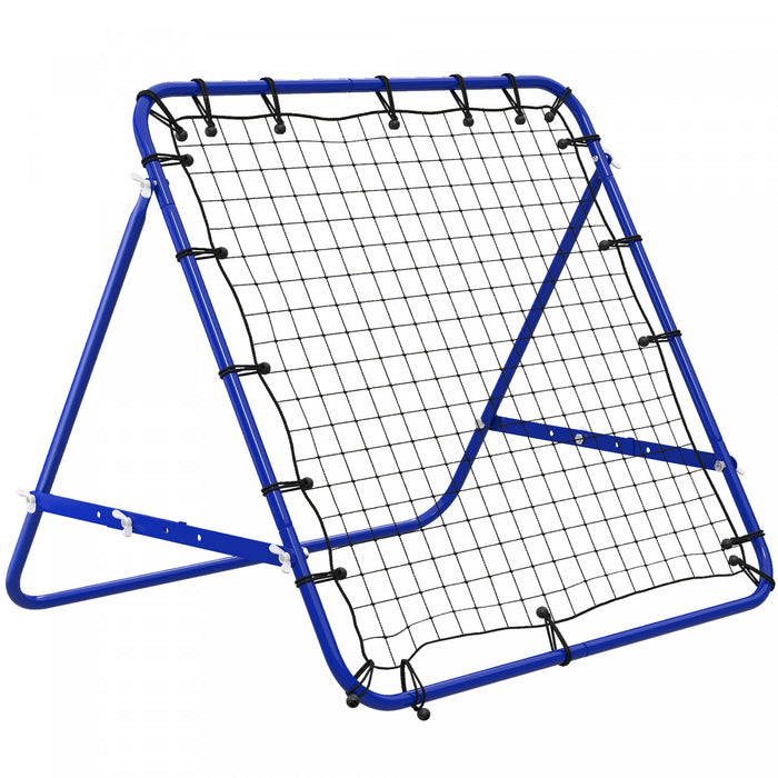 HOMCOM Filet de rebond pour entrainement au football Cible de rebond, Bleu