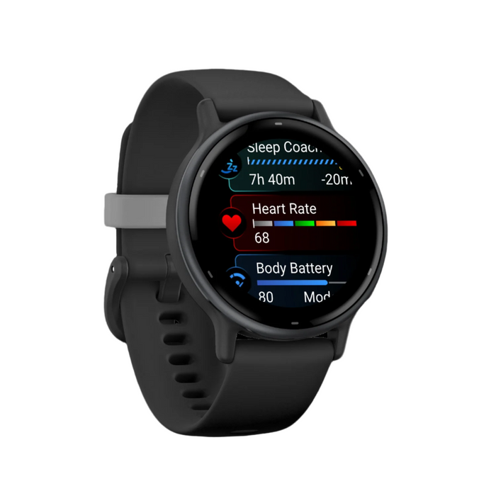 Garmin Vivoactive® 5 Montre Connectee - Fonctionnalites Avancees De Suivi De La Sante Et De La Condition Physique - Noir Et Ardoise