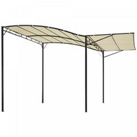 Outsunny 10x8pi Tonnelle De Terrasse En Metal Avec Auvent Lateral Extensible Abri Exterieur Jardin P