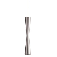 Luminaire suspendu Percita de Dainolite avec fini chromé satiné et ampoule à DEL de 5 W