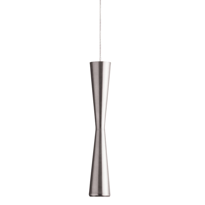 Luminaire suspendu Percita de Dainolite avec fini chromé satiné et ampoule à DEL de 5 W