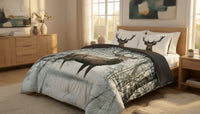  Ensemble de Douillette Chevreuil 3 Morceaux pour Tres Grand Lit (King)