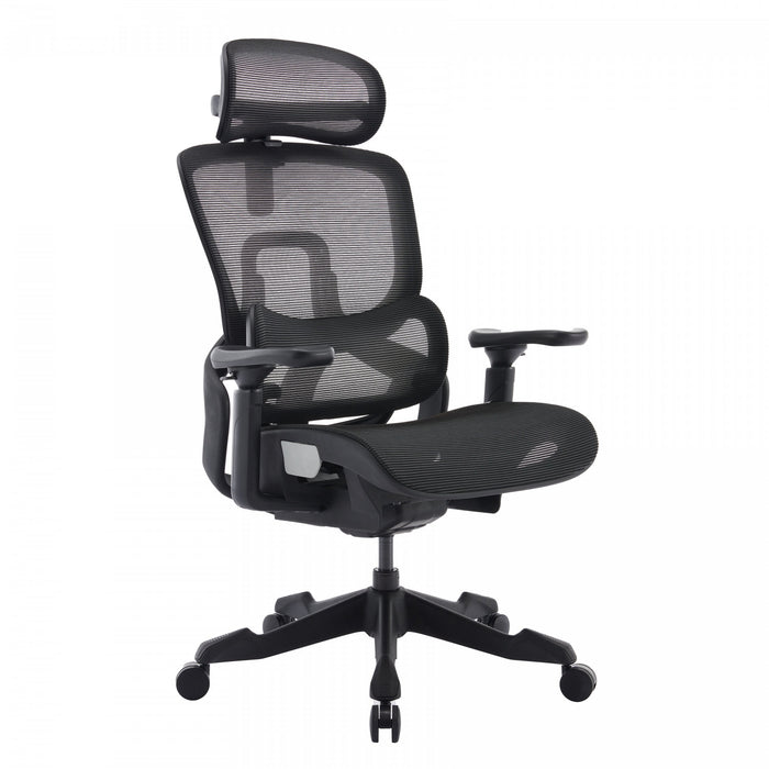 TygerClaw Fauteuil de Direction Ergonomique en Maille Integrale avec Support Multidirectionnel