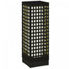 Outsunny Lampe Solaire en Osier, Lampe d'Exterieur Automatique, Noir