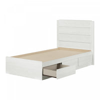  Arlen Ensemble Lit Matelot 3 Tiroirs Et Tete De Lit - Pin Blanc
