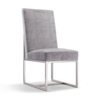 Chaise de salle à manger Element de Manhattan Comfort en velours - champagne