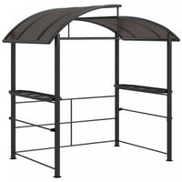 Outsunny Abri De Tonnelle 8'x5' Avec Toit Ventile En Pc, Etageres Laterales