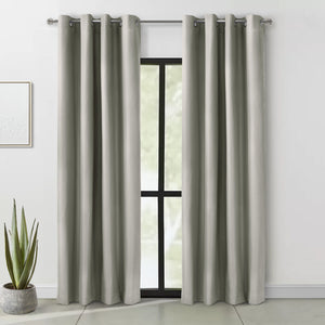 Panneau de rideau coupe-lumière à œillets Alpin gris clair de Thermaplus - 52 x 95
