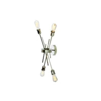 Applique murale Nebraska de Dainolite avec fini chromé poli et 4 ampoules