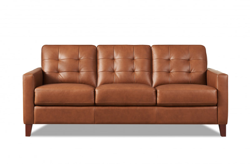 Hydeline Aiden Sofa en cuir – Brun