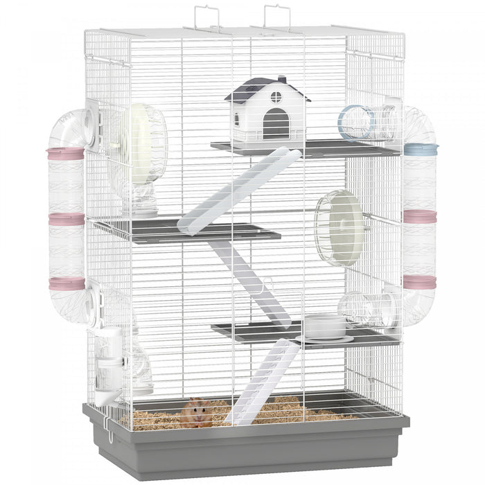 Grande Cage pour Hamster Nain, Souris, Gris