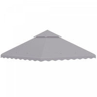 Outsunny 10 'x 10' Gazebo Couverture De Remplacement Pour Auvent, Remplacement De Toit De Tonnelle A