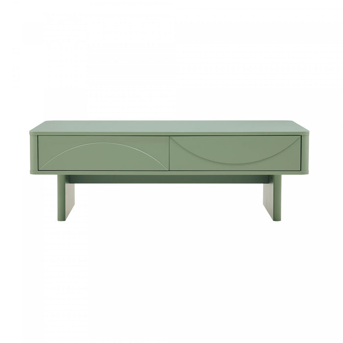 Table basse Ella Modern 47\" en vert sauge