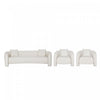 Ensemble de canape 3 pieces Sylvia Modern Glam en ivoire