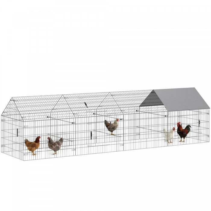 Poulailler Metallique, Grand Enclos avec Housse