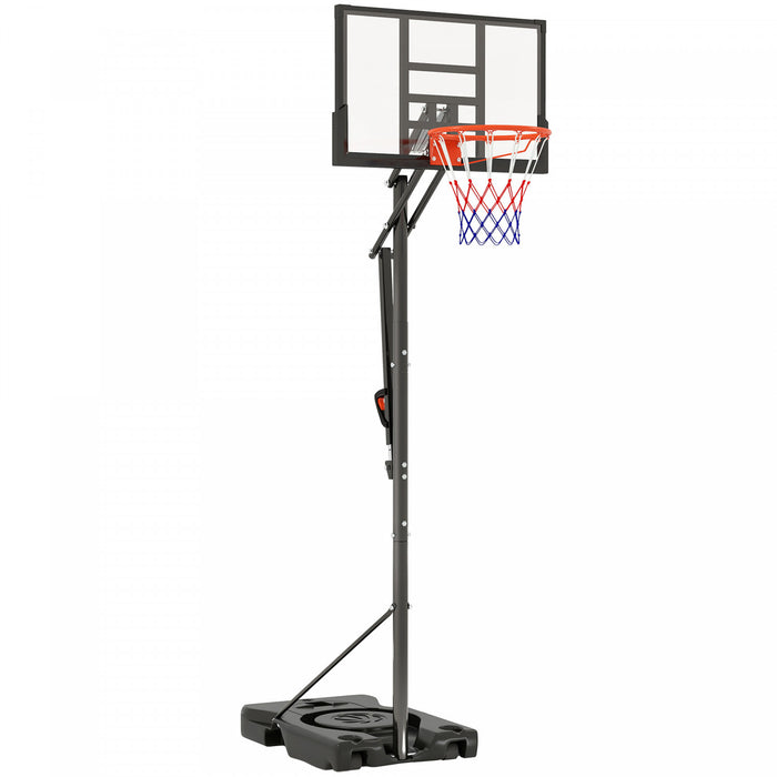 Soozier Panier de basket-ball de 4,4 a 10pi avec roues et panneau de 44,5po