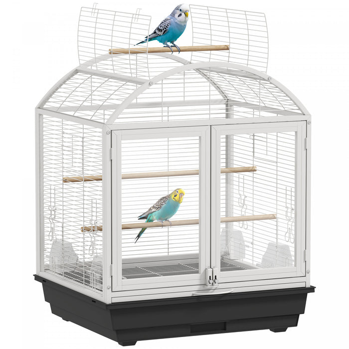 Cage A Oiseaux A Toit Ouvert De 30 Po Avec Support Roulant