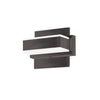 Lumière de coiffeuse murale Viola de Dainolite avec fini noir mat et 1 ampoule à DEL