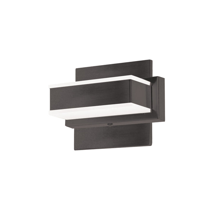 Lumière de coiffeuse murale Viola de Dainolite avec fini noir mat et 1 ampoule à DEL